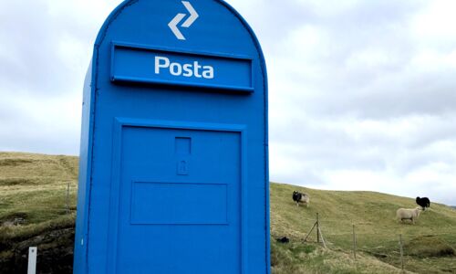 auf den Färöer Inseln gibt es scheinbar viel Post