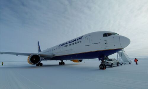 Icelandair-Landung in der Antarktis (c) Icelandair