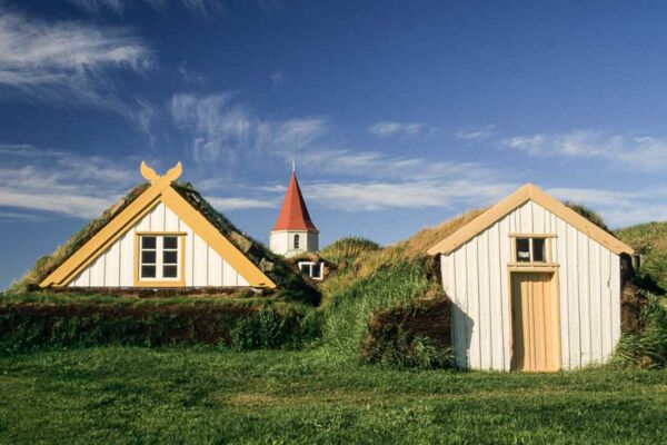 Der Torfbauernhof Glaumbaer im Norden Islands war bis 1947 bewohnt